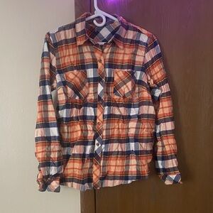 Plaid Button-Up Shirt